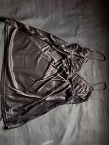 Satin Lace Lingerie Set