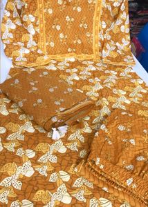 Pure Malmal Cotton Kurti Set For Women