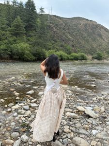 Checkered Midi Dress