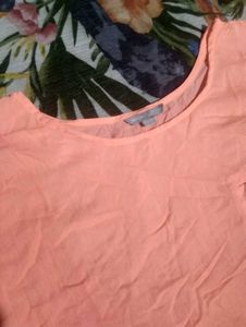 Peach Casual Top