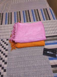 Pink &amp; yellow stole