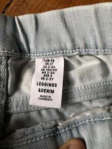 H&amp;M kids Ripped Denim Jeans(torn)