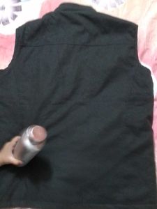 Sleeveless Black Jacket