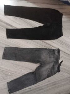 Two Black Denim Pants