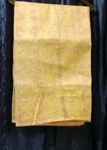 Elegant Yellow Floral Saree
