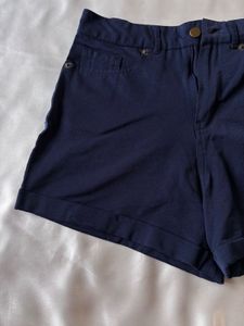 Denim Navy Blue Shorts