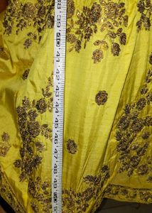 Haldi Ceremony Look Yellow Gown With Net Dupatta