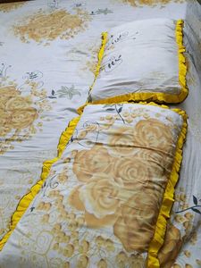 Double Bedsheet With Pillow Cover