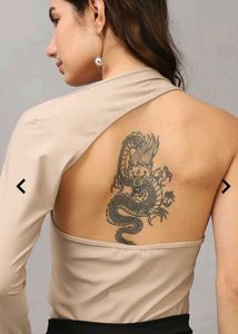 Bold Asymmetrical Neck Cut-Out Shoulder Fitted Leo