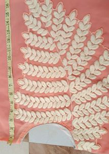 Peach Colour Embroidered Kurta