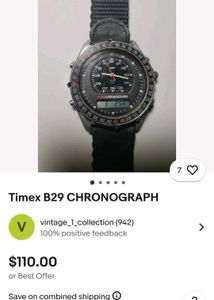 Vintage Timex(Digital + Analog) Watch