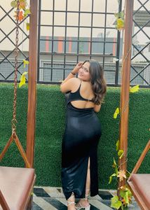 Sleek Black Maxi Dress