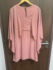 Dusty Rose Kaftan-Style Dress