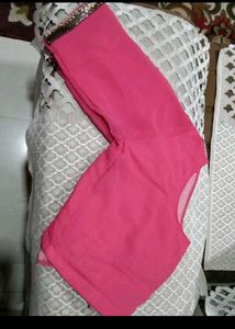 Pinky Shimmer Saree ✨🌸