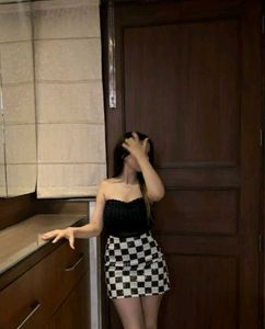 Ready To Party With Checkered Mini Skirt