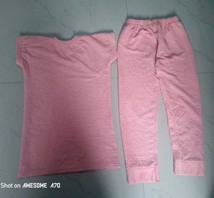 Combo Set Peach Lounge Skirt Free