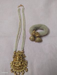 Antic Design Pearl Necklace Set