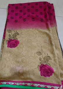 Floral Print Fabric Piece