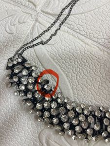 Crystal studded stylish choker