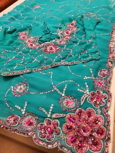 🎀💙Women Partywear Saree💙🎀