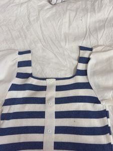 Striped Button-Up Top
