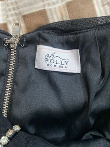 Black Ruched Mini Skirt