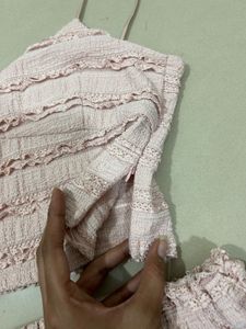 Cute Pink Two-Piece Set