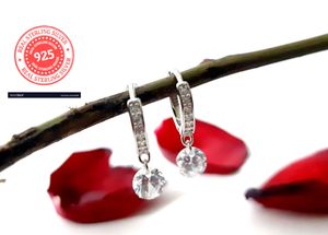 925 Silver Cz Hoops
