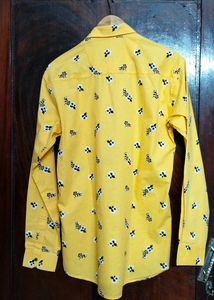 L&#39;amour Original Mustard Printed Shirt For Men