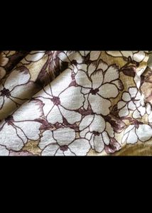 Floral Print Window Curtains