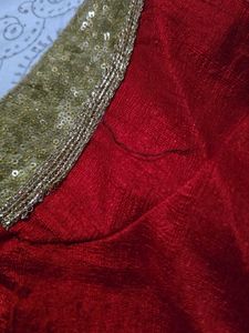 Red &amp; Gold Blouse