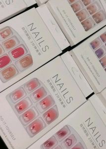 artificial press-on toe nails