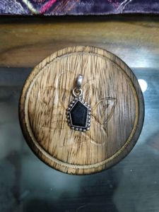 Smoky Quartz Stone Silver Toned Pendants