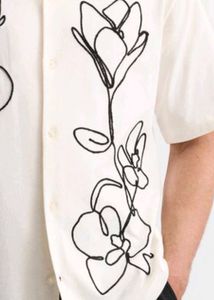 Floral embroidered Shirt / customised