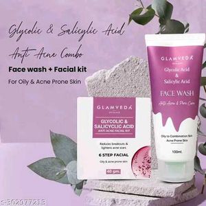 Glycolic &amp; Salicylic Acid Anti Acne Combo ( Face w