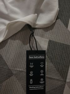 White Gathered Lace Top