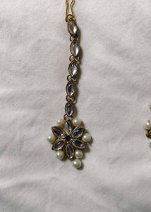 Stone Studded Pearl Choker Set