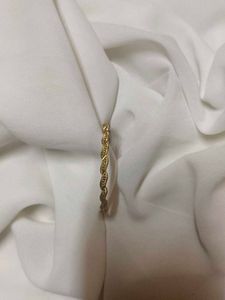 Gold Braided Bangle