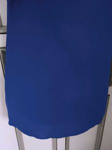 Blue Ruffle Sleeve Dress