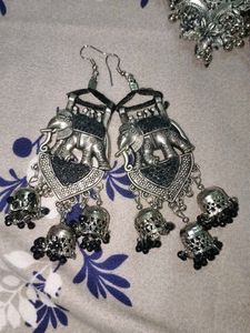 Elephant Jhumka Earrings