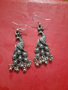 Peacock Drop Earrings