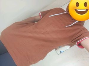 Brown T-Shirt with Hood