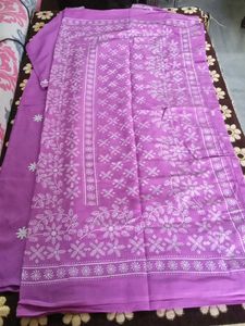 Purple Embroidered Salwar Kameez Set
