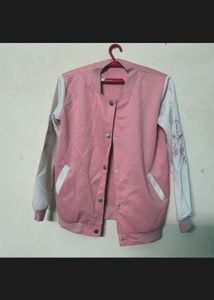 Pink & White Korean Jacket