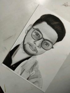 potrait painting hand made draw