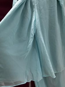 Aqua Kurta &amp; Bottom Set