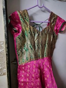 Saree stitched anarkali