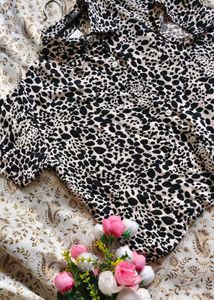 Animal Print Button-Down