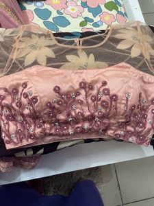 Elegant Pink Embroidered Lehenga Choli