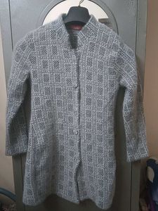 Cozy Grey Knit Cardigan